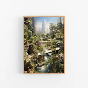 Bridging Nature and Tech: Futuristic Landscape Living