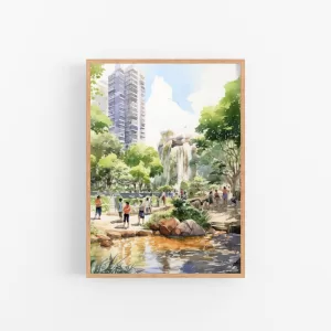 Cityscape Serenity: Oasis in the Metropolis